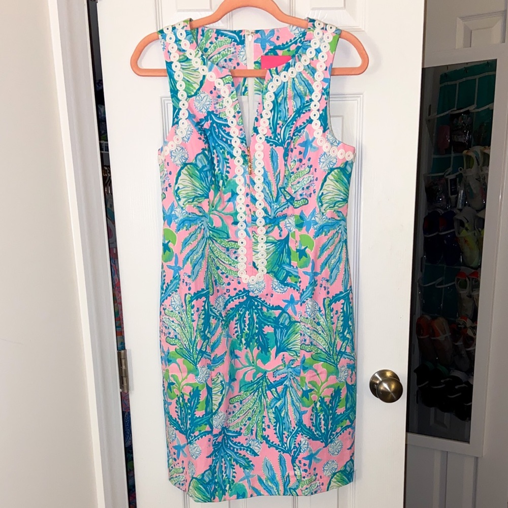 Lilly Pulitzer | 2 | Delila Stretch Shift in Mandevilla Baby Hip Nautic